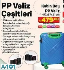 KABİN BOY PP VALİZ/BAVUL